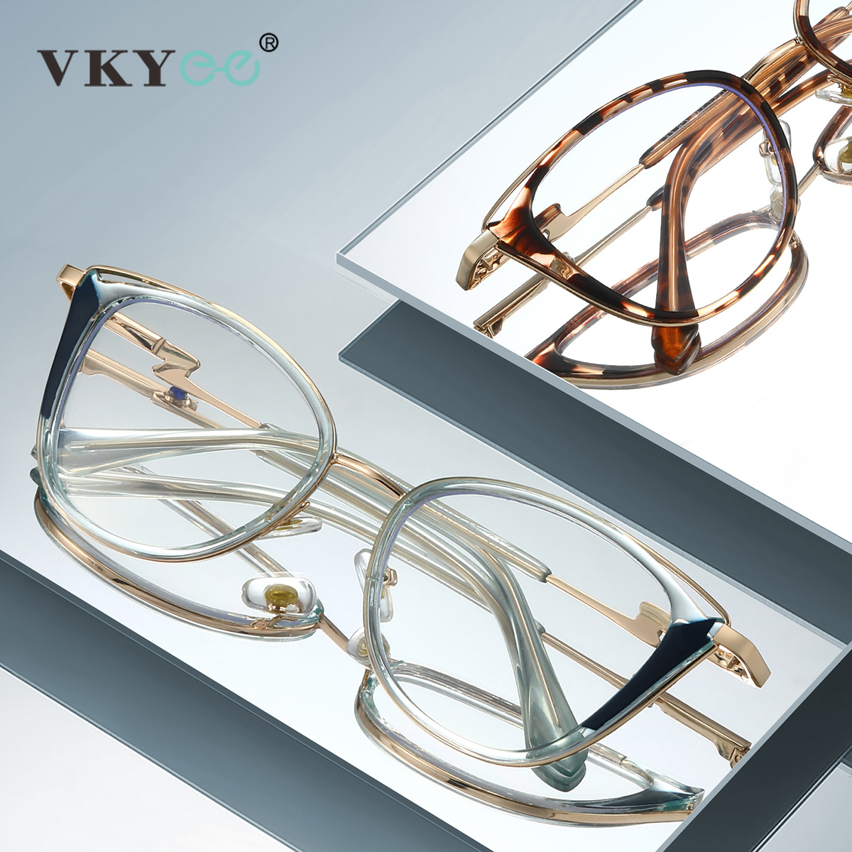 Gaming Glasses Tinted - VICKY Popular Gradient Color Women's Design