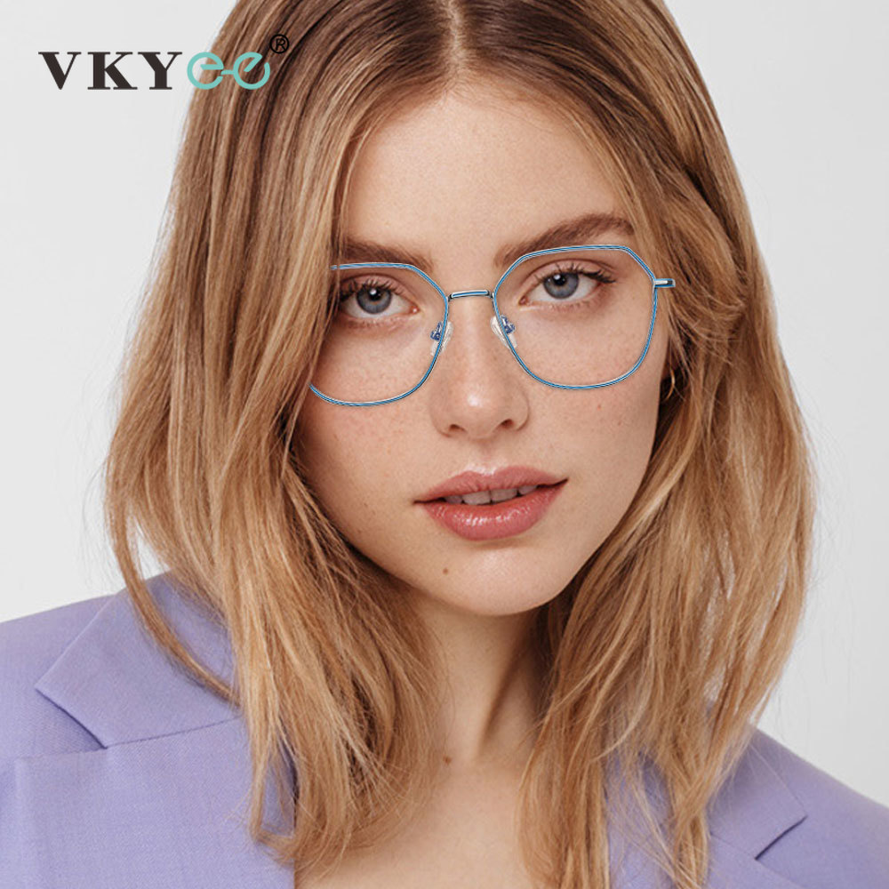 Gaming Glasses Tinted - VKYEE Retro Anti Blue Light Blocking