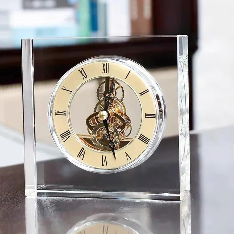 Gaming Accessories Room - Nordic Crystal Silent Table Clock Aesthetic