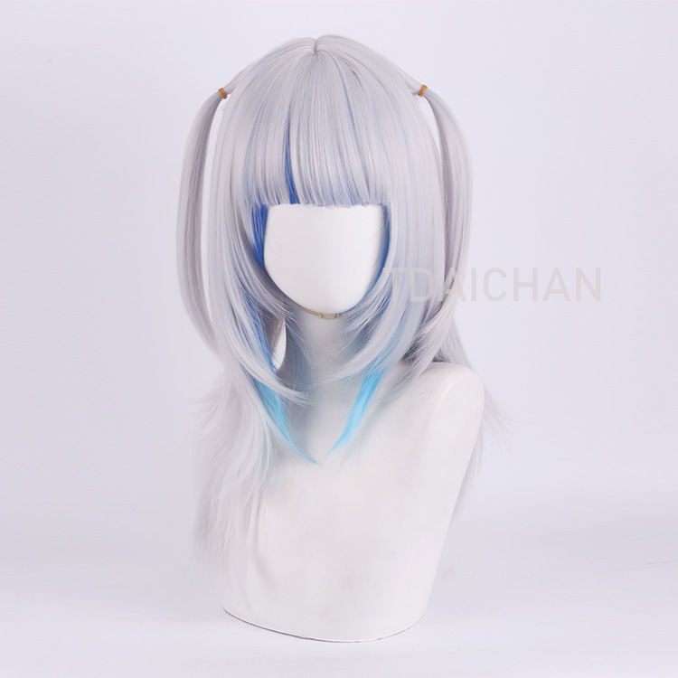 2025 Gawr Gura Cosplay Wig Whi - Virtual Gaming Accessories 评论和价格