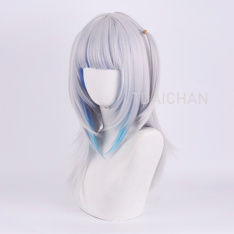 2025 Gawr Gura Cosplay Wig Whi - Virtual Gaming Accessories 评论和价格