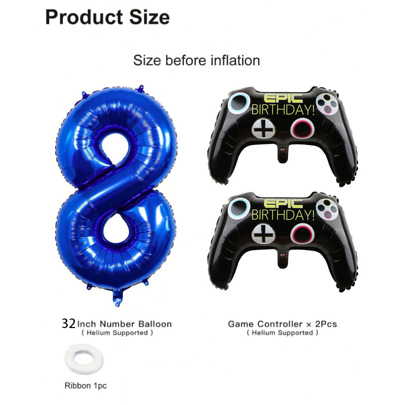 3pcs Video Game Party Supplies - Gaming Accessories Room 评论和价格