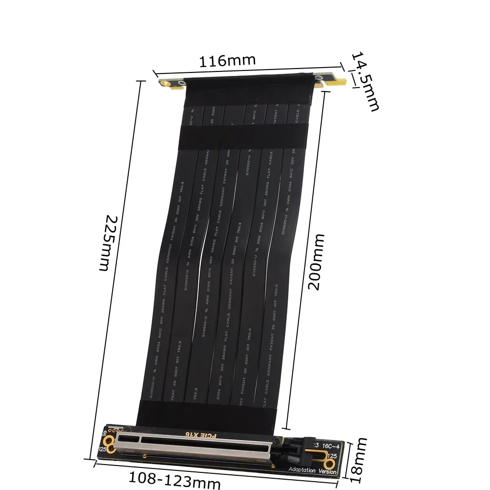 PCI Express X4 X8 X16 to X16 R - Pcie Extension Cable 评论和价格