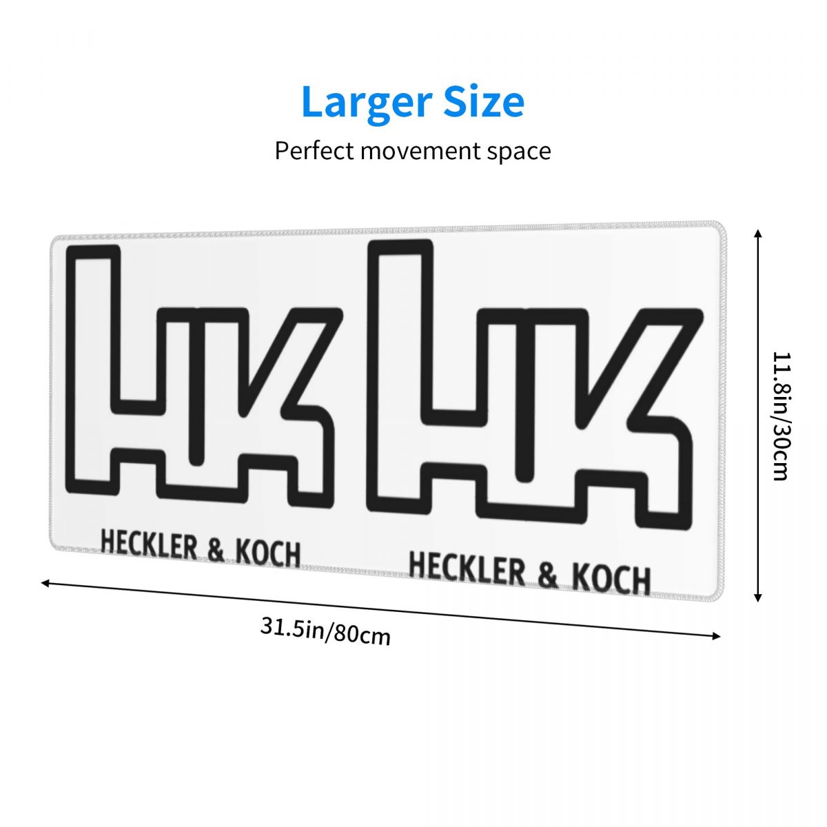 Large Mouse Pad Heckler Koch H - Gaming Accessories Logo 评论和价格