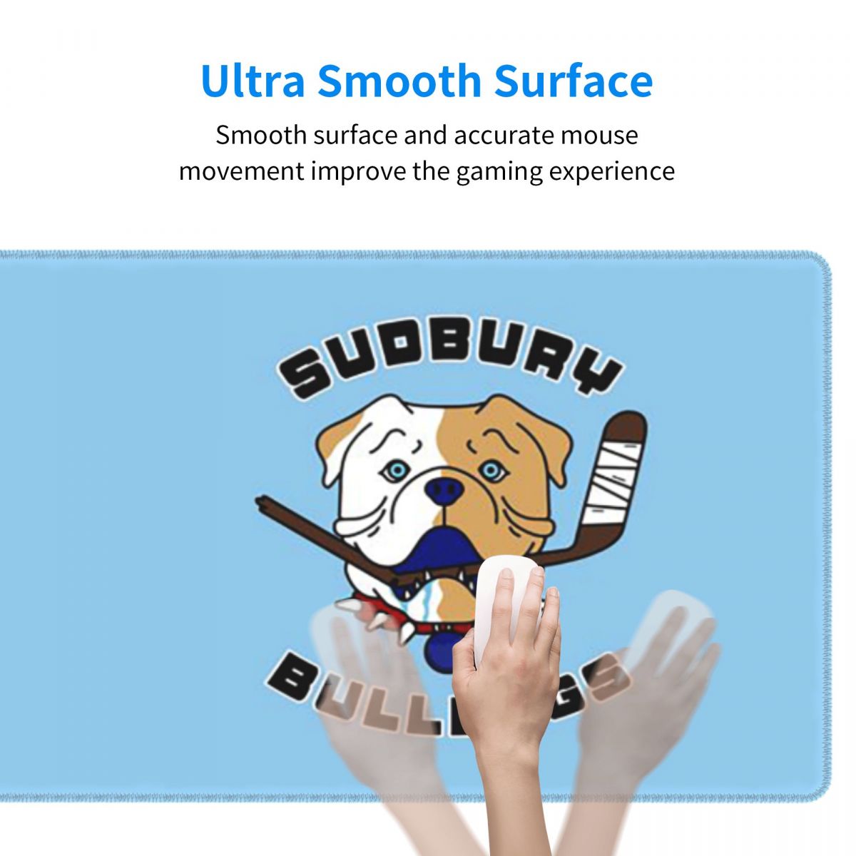 Large Mouse Pad Sudbury Bulldo - Gaming Accessories Logo 评论和价格