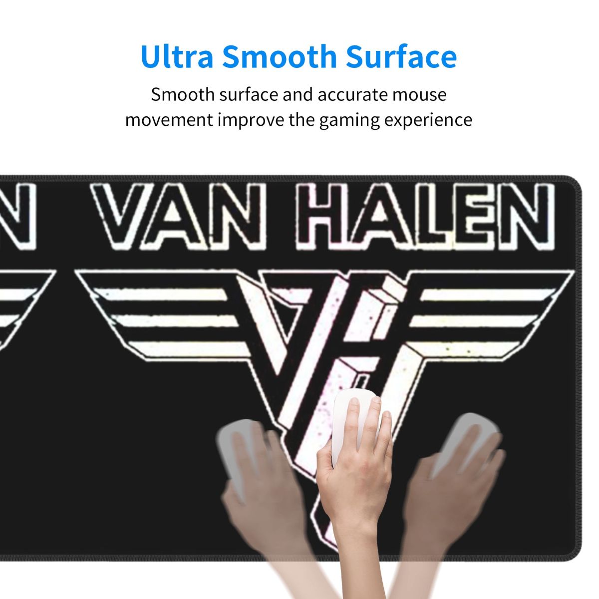 Large Mouse Pad Van Halen 5150 - Gaming Accessories Logo 评论和价格
