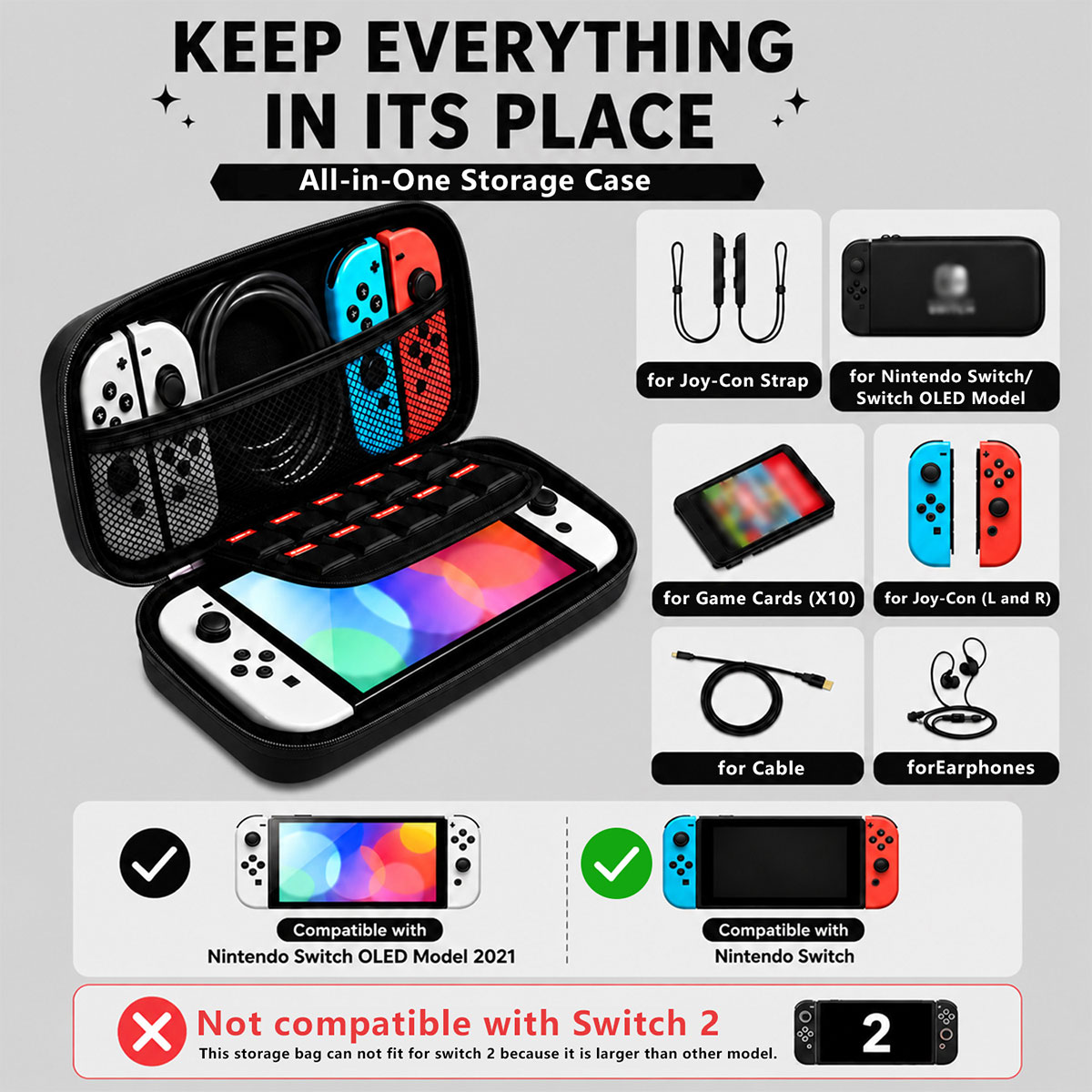 Cute Shockproof Carry Case Por - Gaming Accessories Nintendo Switch 评论和价格