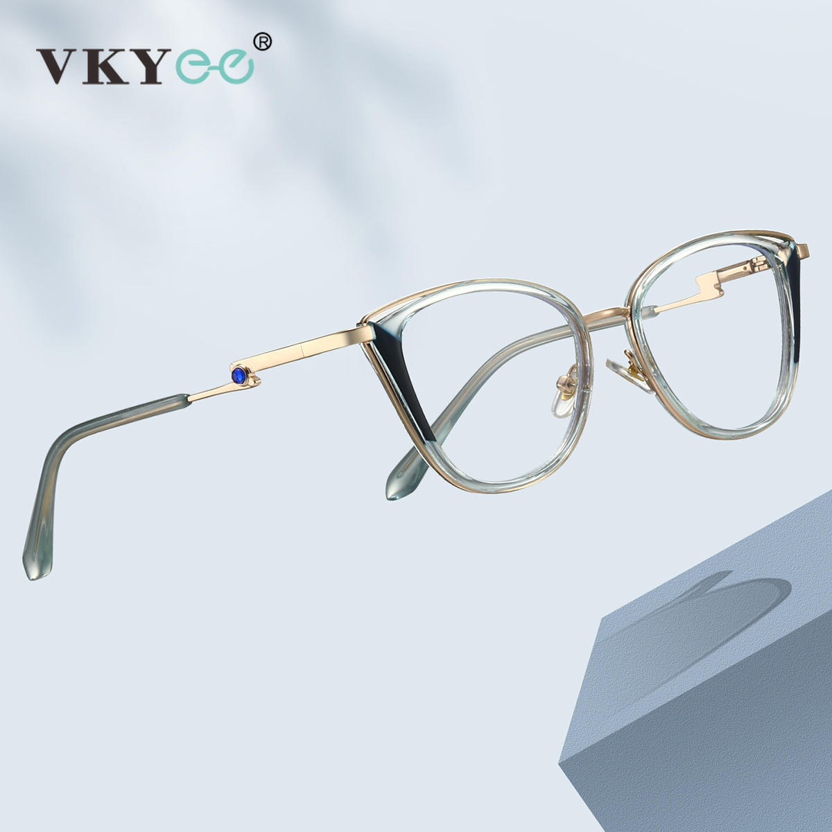 VICKY Popular Gradient Color W - Gaming Glasses Tinted 评论和价格