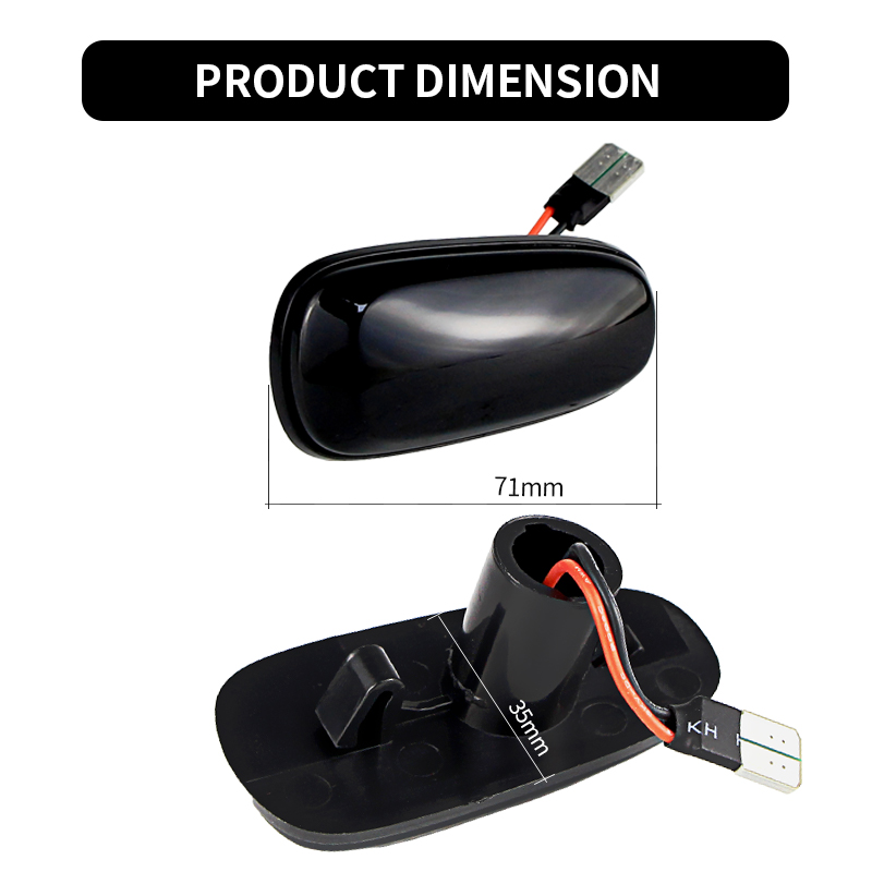 2PCS LED Dynamic Side Marker L - Gaming Equipment Accessories 评论和价格