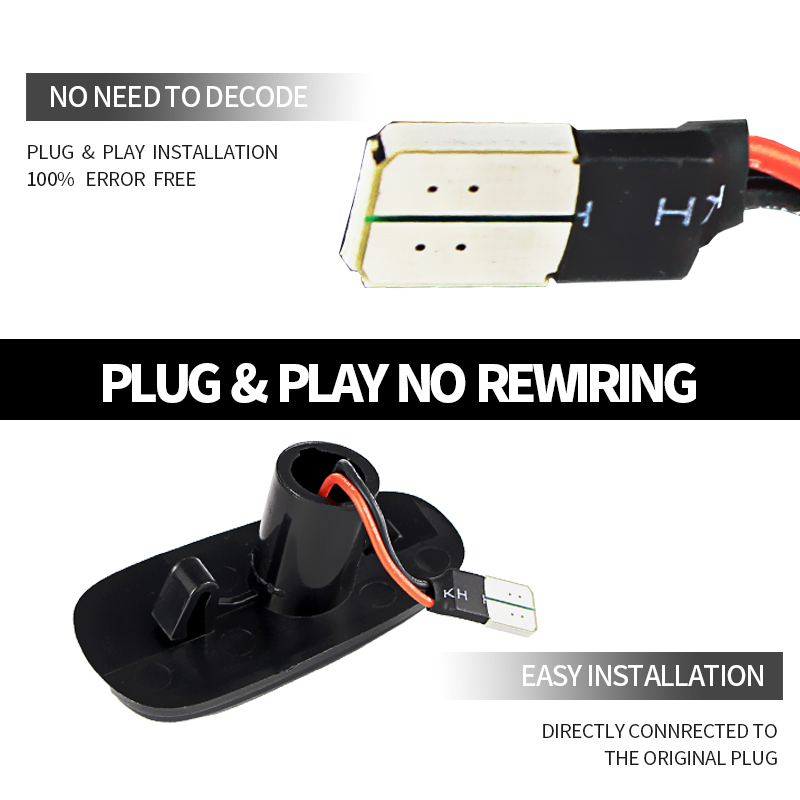 2PCS LED Dynamic Side Marker L - Gaming Equipment Accessories 评论和价格