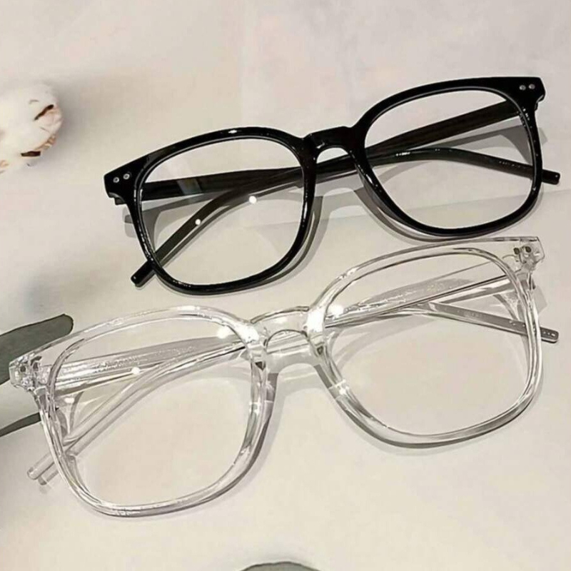 1/2 Pairs of Square Frame Glas - Gaming Glasses Tinted 评论和价格