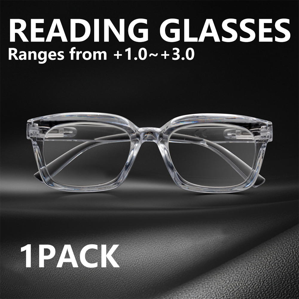 Fashionable Square Reading Gla - Gaming Glasses Tinted 评论和价格