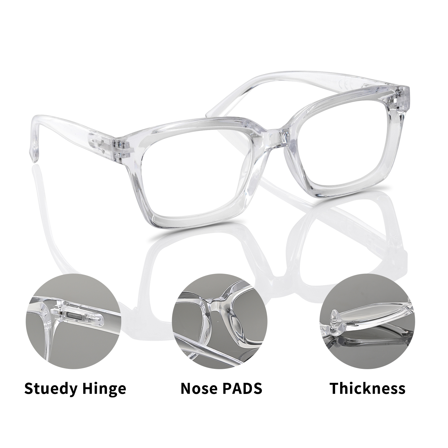 Fashionable Square Reading Gla - Gaming Glasses Tinted 评论和价格