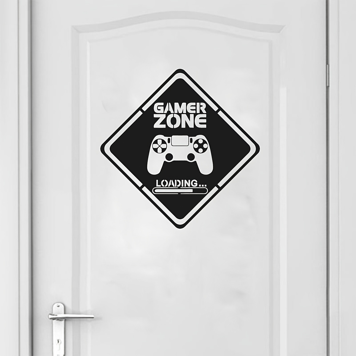 1pc Gamer Zone Door Decal Wall - Gaming Accessories Room 评论和价格