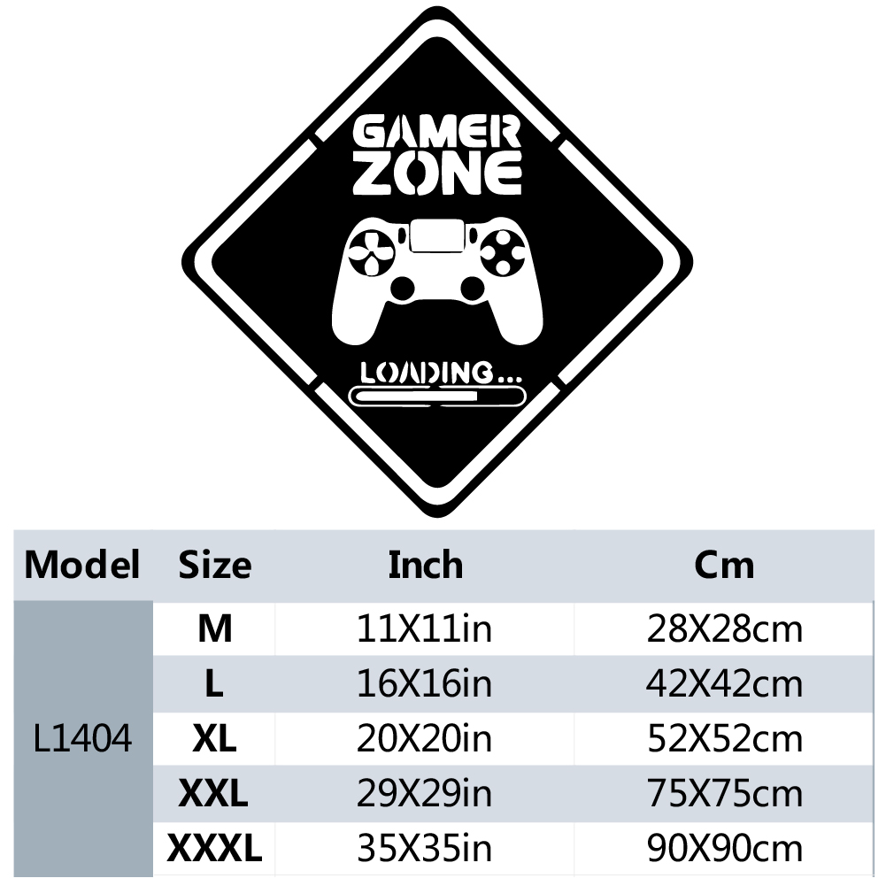 1pc Gamer Zone Door Decal Wall - Gaming Accessories Room 评论和价格