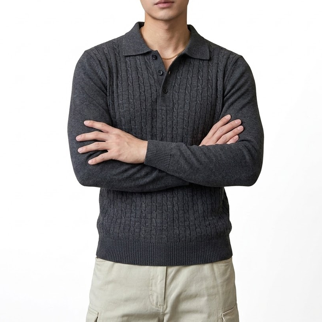Autumn Men's Casual Cable Knit - Sleeved Cable Kit 评论和价格