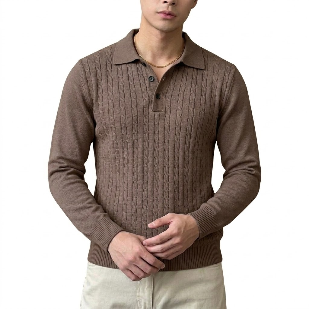 Autumn Men's Casual Cable Knit - Sleeved Cable Kit 评论和价格