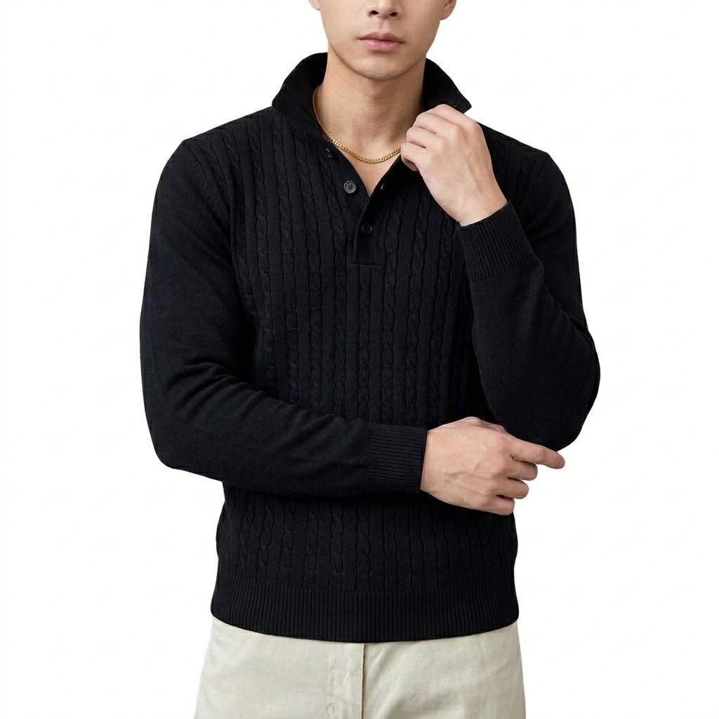 Autumn Men's Casual Cable Knit - Sleeved Cable Kit 评论和价格