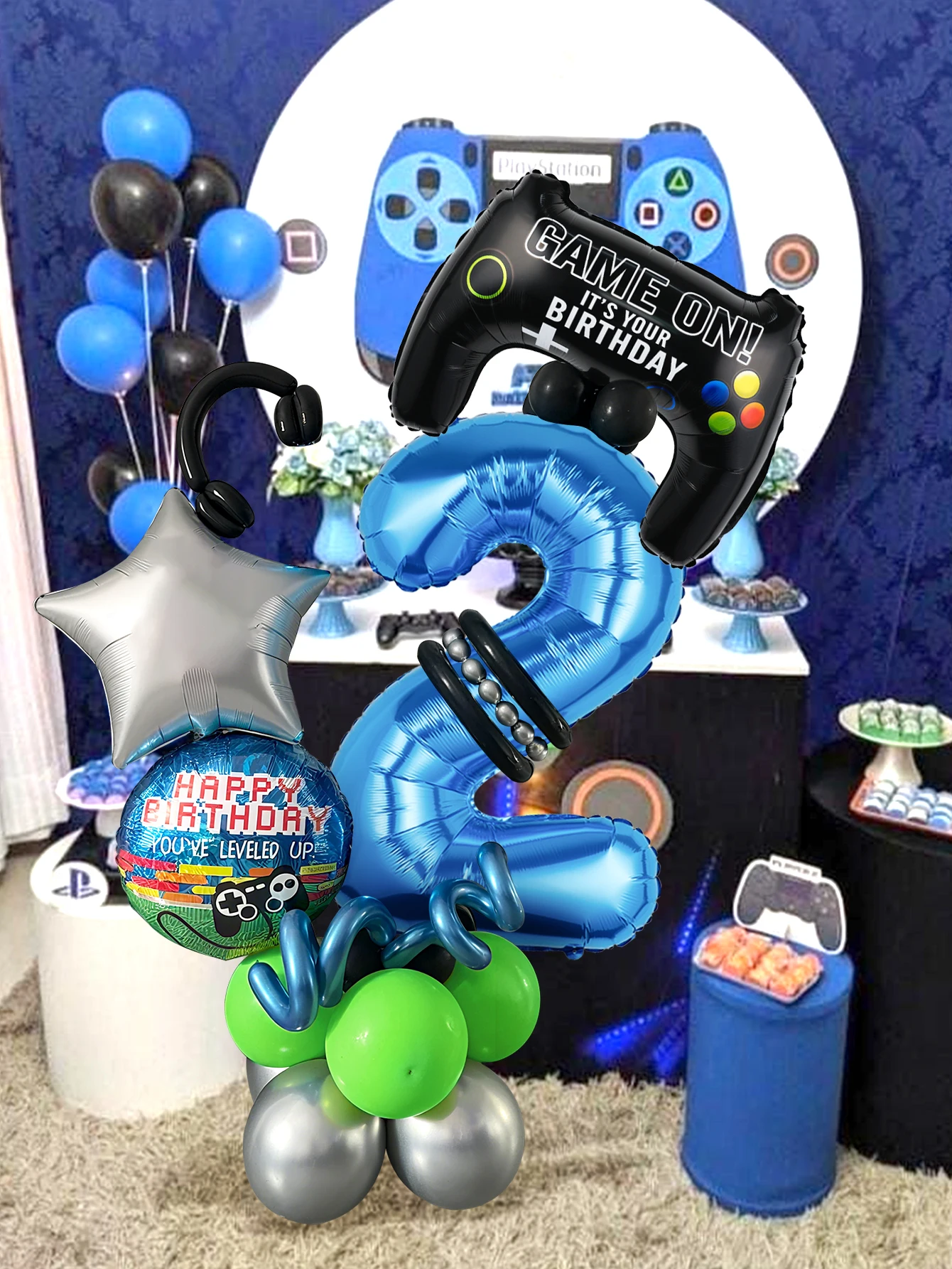 32PCS Game Theme Birthday Numb - Gaming Accessories Room 评论和价格
