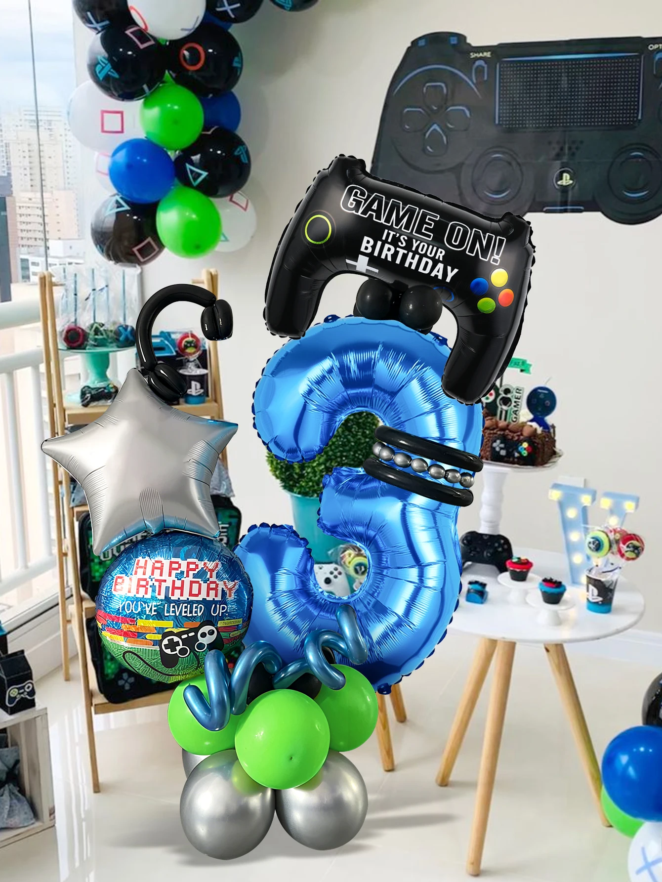 32PCS Game Theme Birthday Numb - Gaming Accessories Room 评论和价格
